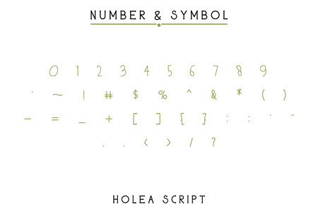 Holea font